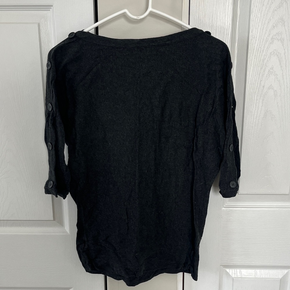 The Limited Charcoal Boatneck Sweater